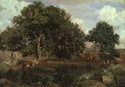  Jean Baptiste Camille  Corot Forest of Fontainebleau oil painting reproduction
